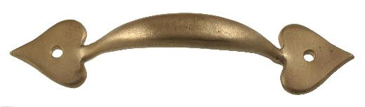 Heart Cabinet Pull - Raw Bronze Finish